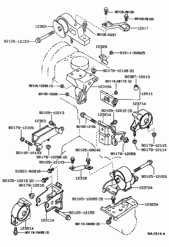 COROLLA SED/LB/WG EE90L-AWMDEW EE9#,AE9#,CE90