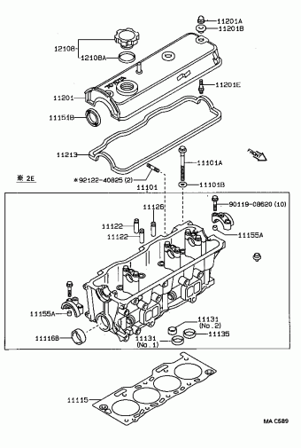 COROLLA SED/LB/WG EE90L-ALMDEW EE9#,AE9#,CE90