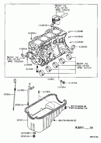 COROLLA SED/LB/WG EE90L-ALMDEW EE9#,AE9#,CE90