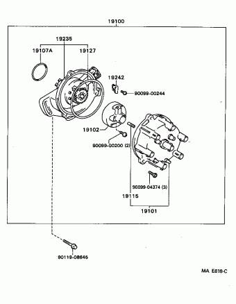 T100 VCK10L-TRSREA RCK10,VCK1#,2#