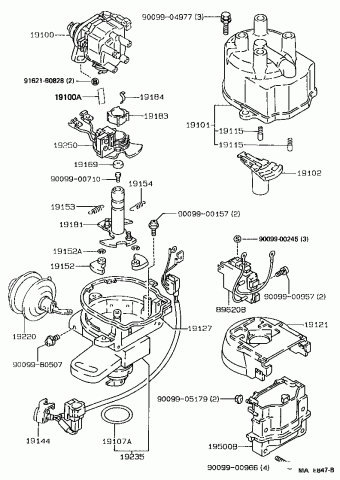 COROLLA SED/CP/WG EE100L-AEMDSB AE10#,CE100,EE10#