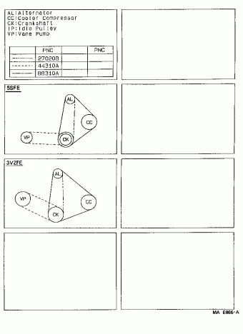 CAMRY (SED) VCV10L-AEPGKW SXV1#,VCV1#