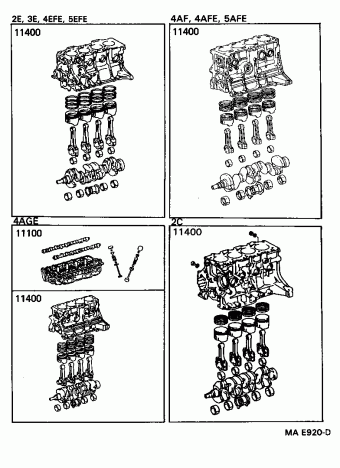 COROLLA SED/CP/WG AE101L-AEMDKB AE10#,CE100,EE10#