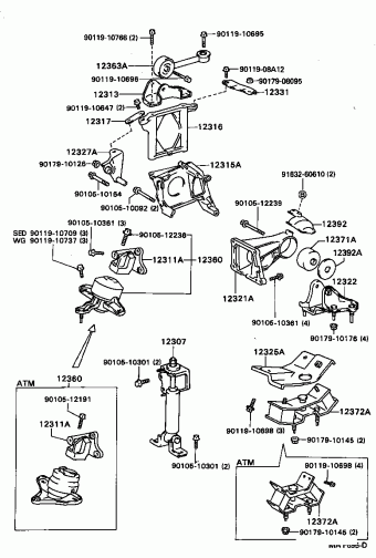 CAMRY (SED) VCV10L-AEPGKW SXV1#,VCV1#