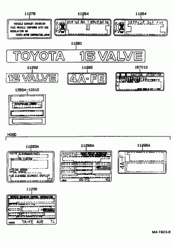 COROLLA HB/LB EE100R-AHMDS AE10#,EE100