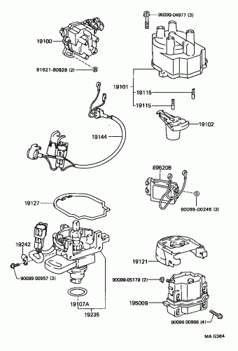 COROLLA SED/LB/WG EE90L-ALMDEW EE9#,AE9#,CE90