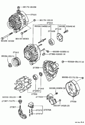 COROLLA SED/LB/WG EE90L-ALMDEW EE9#,AE9#,CE90