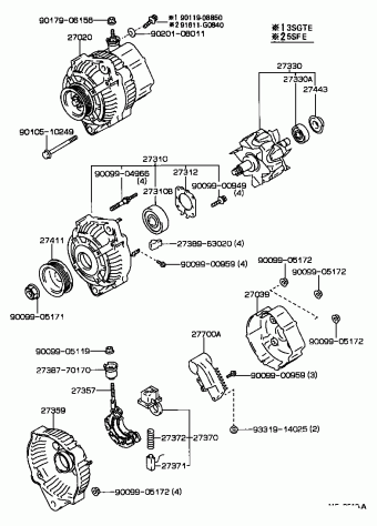 MR2 SW21L-ACMZKA SW20,21
