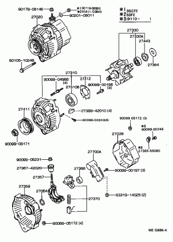MR2 SW21L-ACMZKA SW20,21