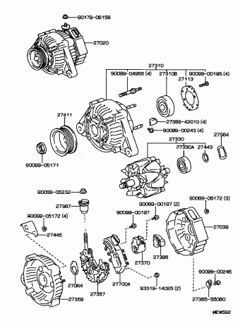 CAMRY MCV10L-CEPNKA SXV10,VCV10,MCV10