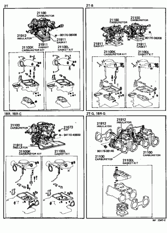 Engine/Fuel/Tool | Toyota CELICA RA40L-BLMQGW TA40B,RA40B Parts 