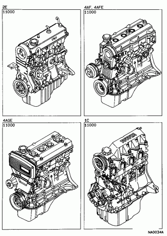 COROLLA SED/LB/WG EE90R-AEKRSN EE9#,AE9#,CE90
