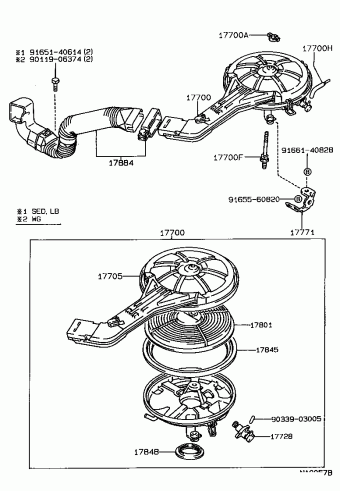 COROLLA SED/LB/WG EE90R-AEKRSN EE9#,AE9#,CE90