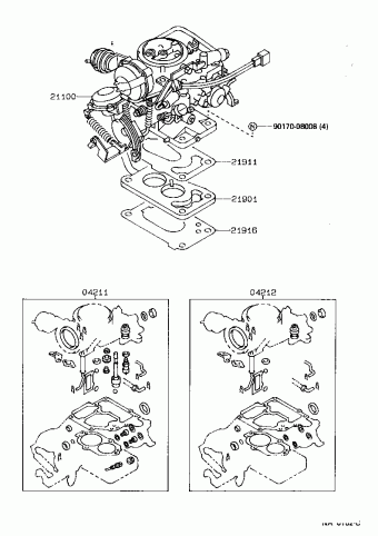 COROLLA SED/LB/WG AE92R-AEMDUN EE9#,AE9#,CE90