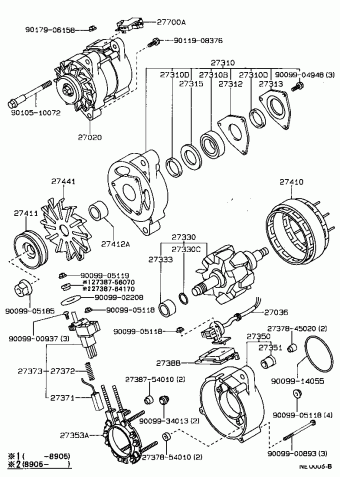 COROLLA SED/LB/WG CE90L-ALMDSW EE9#,AE9#,CE90