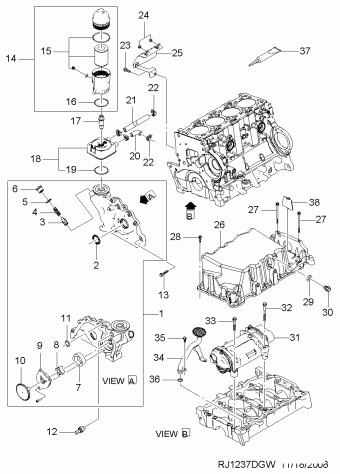 ENGINE | Chevrolet Lacetti + Optra (J200) [GEN] (J03) 2007 Parts ...