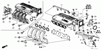 Tg 18. Mitsubishi l300 впускной коллектор схемы.