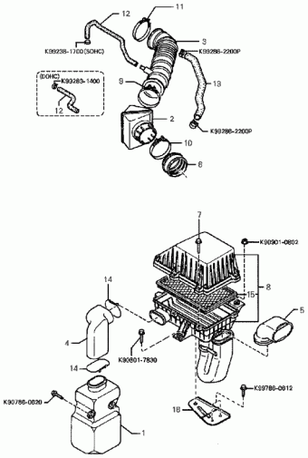 Engine | Sephia Sephia Passenger | KNAFA2222V5693897 | Kia | Genuine