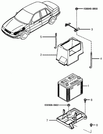 Engine | Sephia Sephia Passenger | KNAFA2222V5693897 | Kia | Genuine