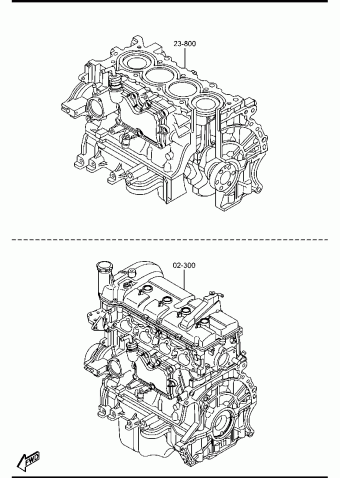 Gasoline-Engine 4-Cylinder Transmission | Mazda 3 Europe 07.2011 Parts