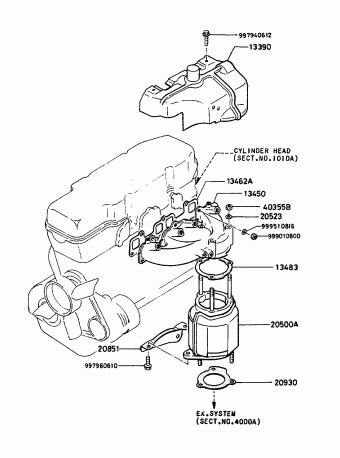 Engine | Mazda GLC WAGON 1985 PQBA04 Parts Catalogs | PartSouq