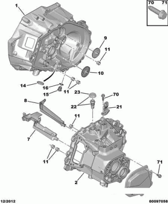 Gearbox | 308 CAR 5 DOOR ESTATE | Peugeot | Genuine Parts Catalogs ...