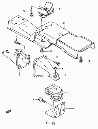 1. Engine | Suzuki Vitara/Sidekick SV418 SV418 (MY 1996) Parts Catalogs ...