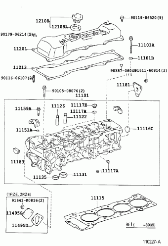 Engine/fuel/tool | HIACE VAN,COMMUTER RZH112L-RBMRS LH1##,RZH10#,11 ...