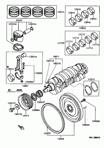 Engine/fuel/tool | Toyota CALDINA CT197V-DXPME AT191,CT19#,ET196,ST19 ...