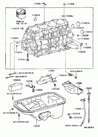 Engine/Fuel/Tool | Toyota HILUX KZN130W-GKPQT 08.1993 - 11.1995 Parts ...