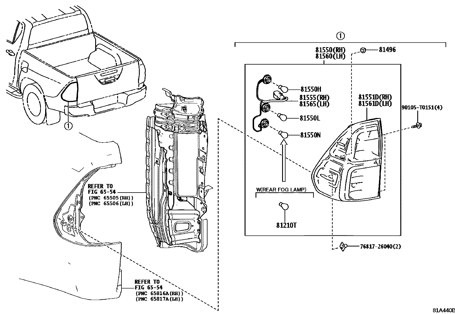 Toyota HILUX-DOUBLE-CAB 2021 — Rear Combination Lamp