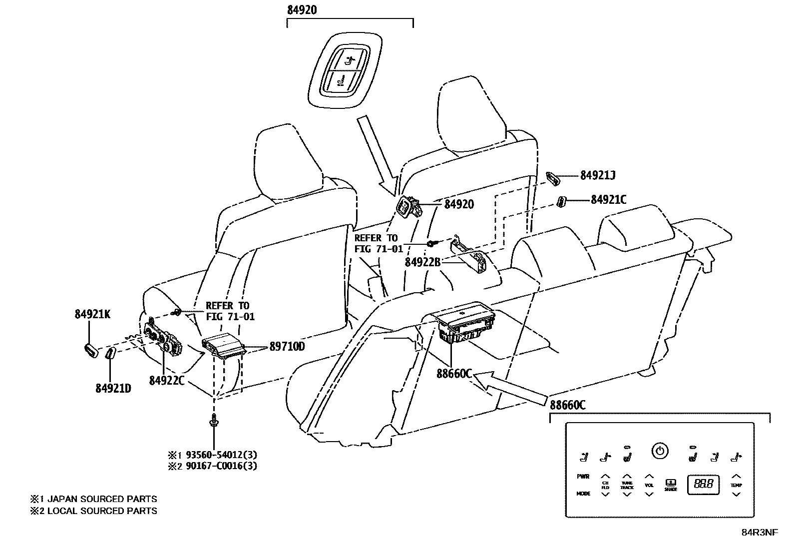 Toyota Camry-Hybrid-China 2025 — Switch & Relay & Computer