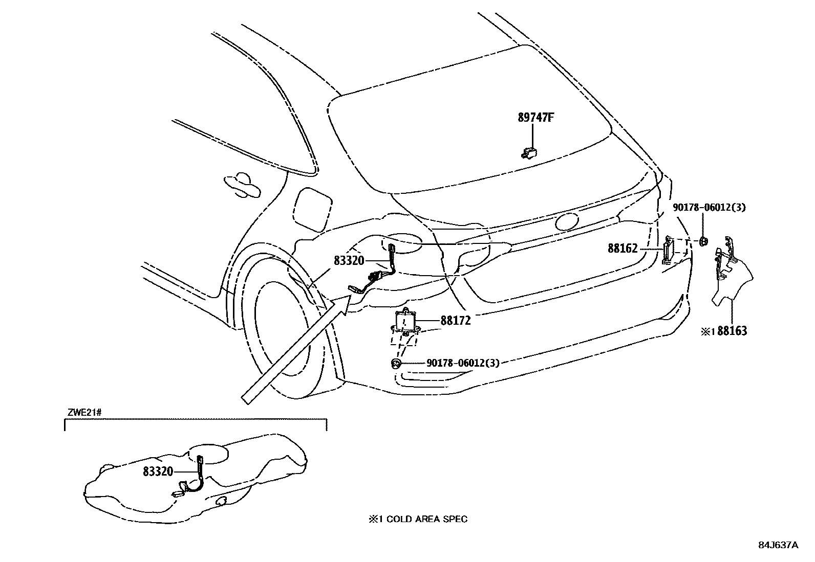 Toyota COROLLA-TUP 2019 — Switch & Relay & Computer