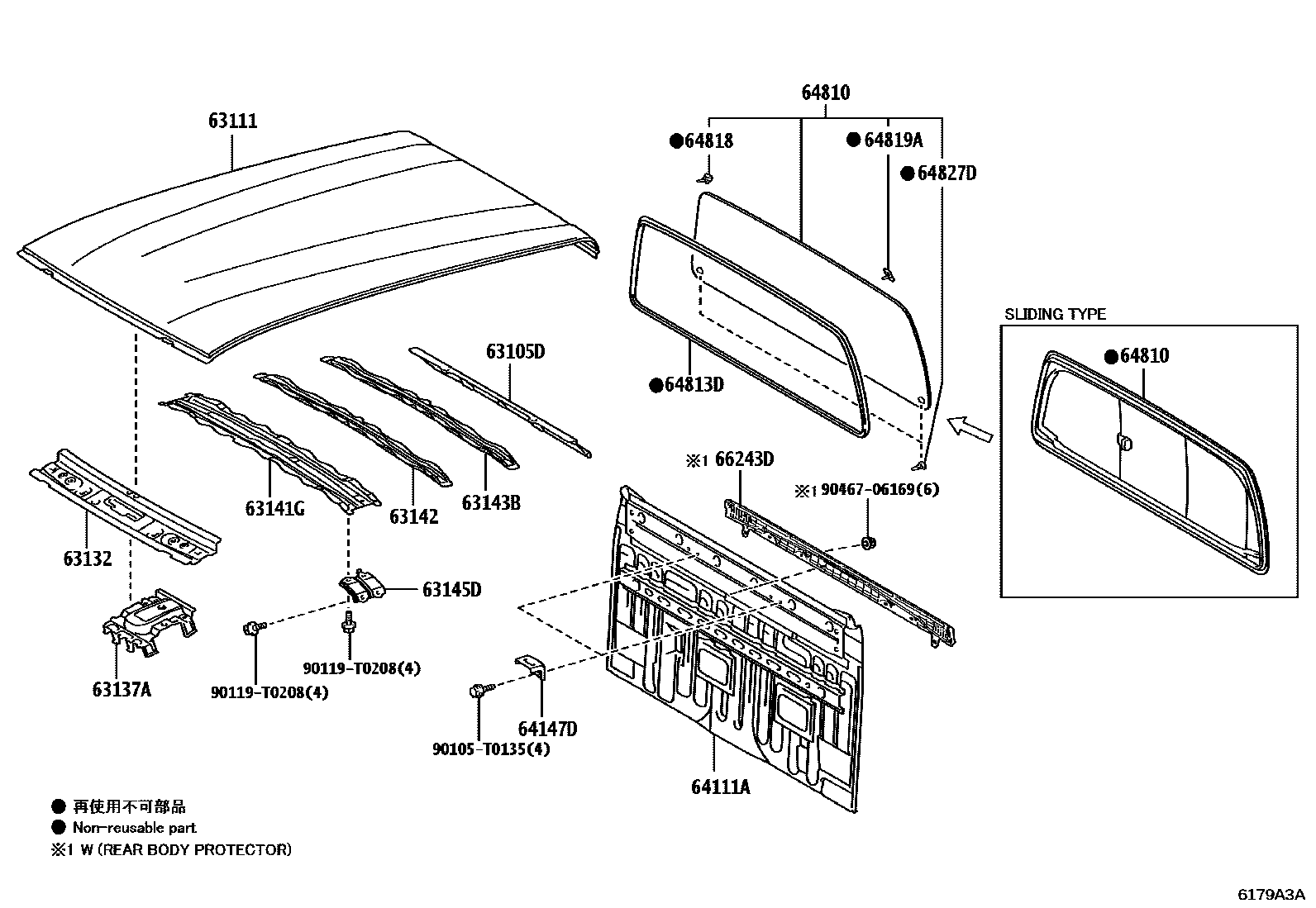 Toyota HILUX-DOUBLE-CAB 2025 — Roof Panel & Back Panel