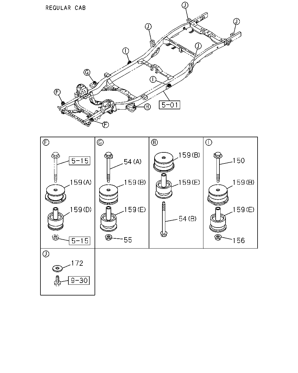 Isuzu TFR/TFS(Europe)-LHD 2012 — Cab Mounting; Frame Side — No.2