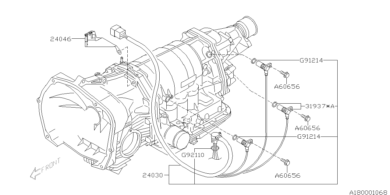 Subaru Legacy 2007 — AT, Shift Control