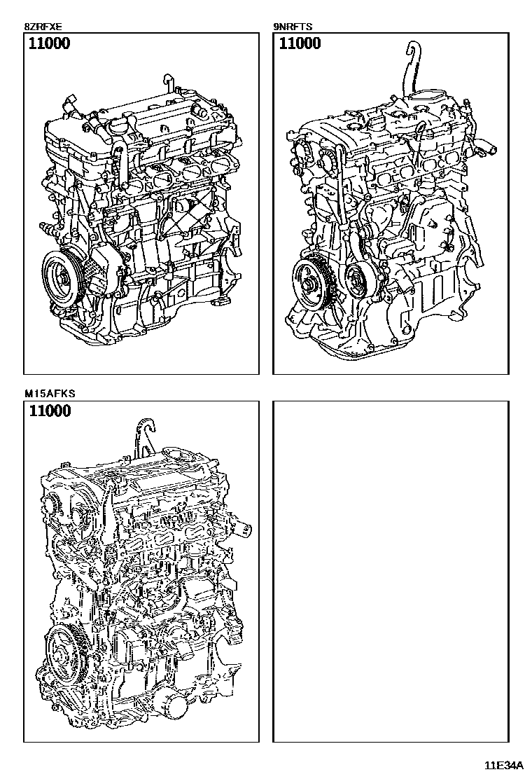 Toyota Levin-Hybrid 2023 — Partial Engine Assembly