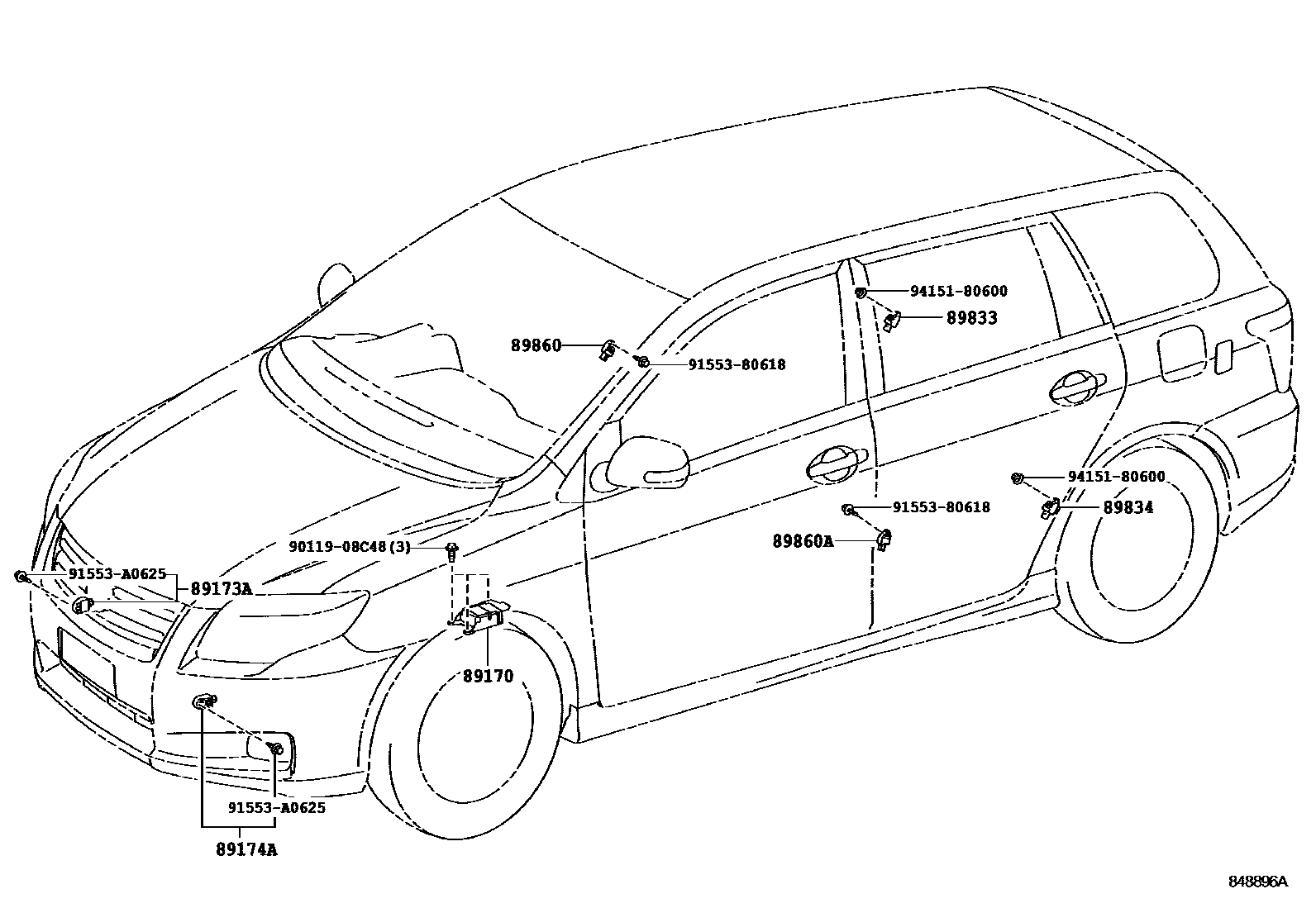 Toyota COROLLA-SED-WG 2007 — Air Bag