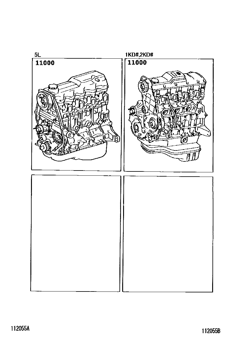 Toyota Dyna 2010 — Partial Engine Assembly