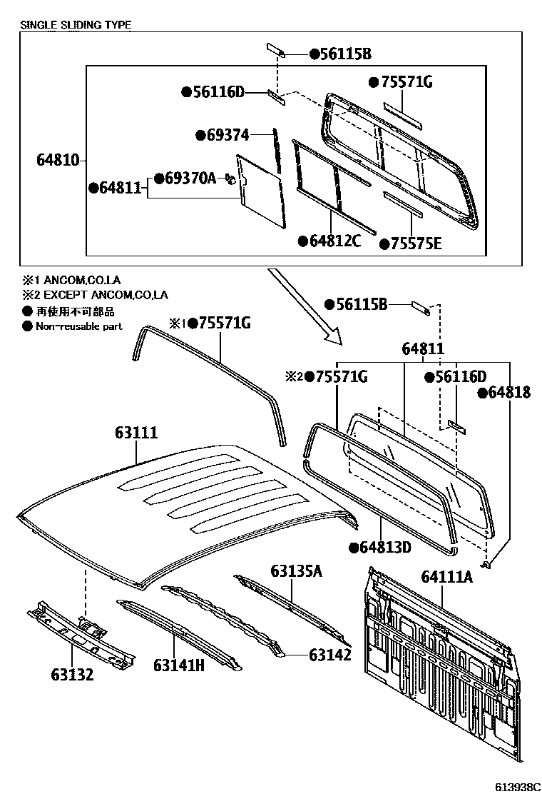 Toyota Hilux 2014 — Roof Panel & Back Panel