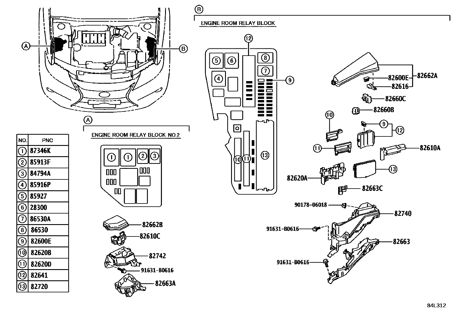 Lexus ES350-300H 2013 — Switch & Relay & Computer