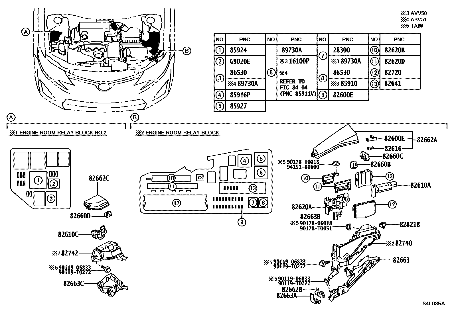 Toyota Camry-Hybrid-Asia 2016 — Switch & Relay & Computer