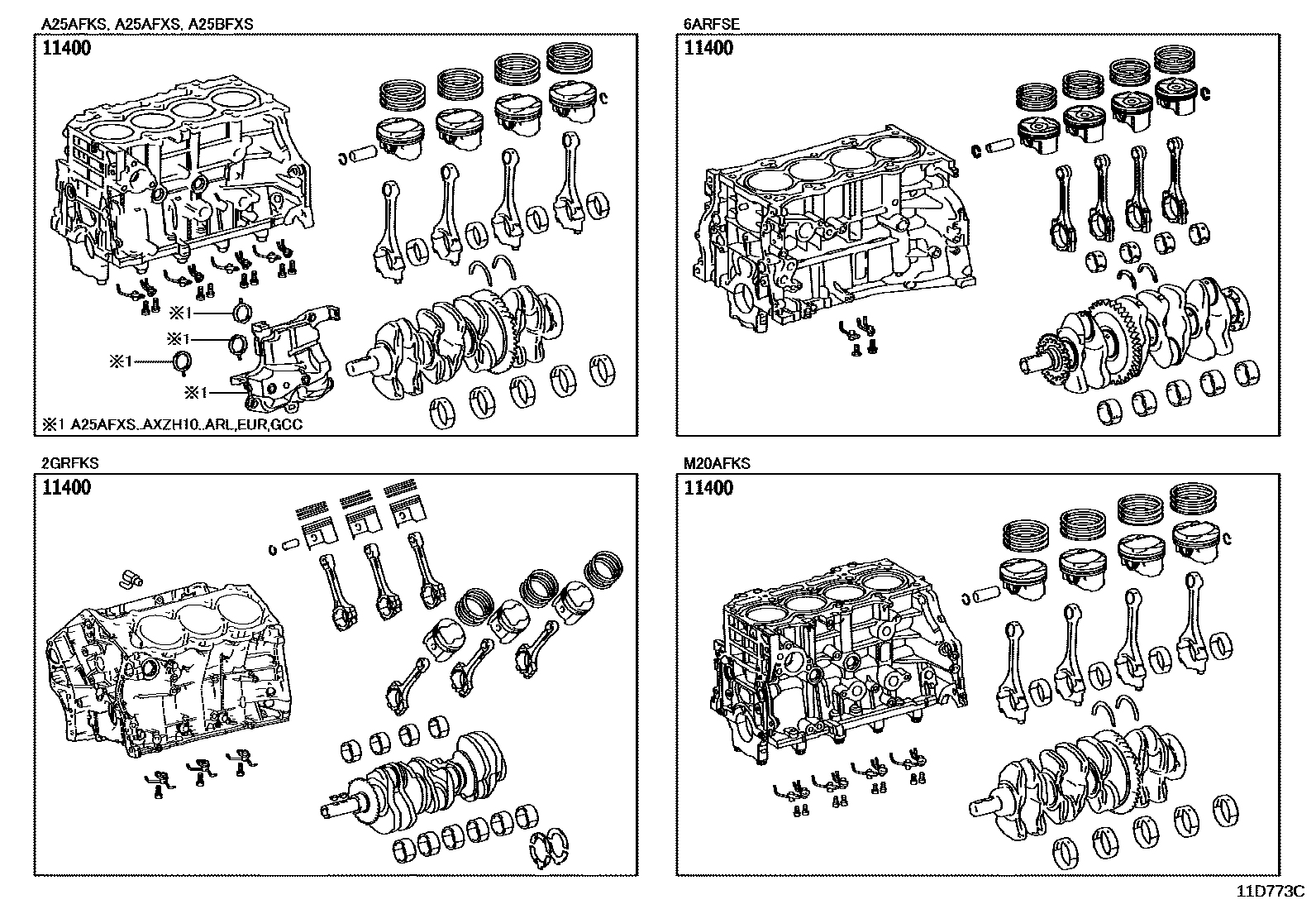 Lexus ES350-300H-2 2021 — Short Block Assembly