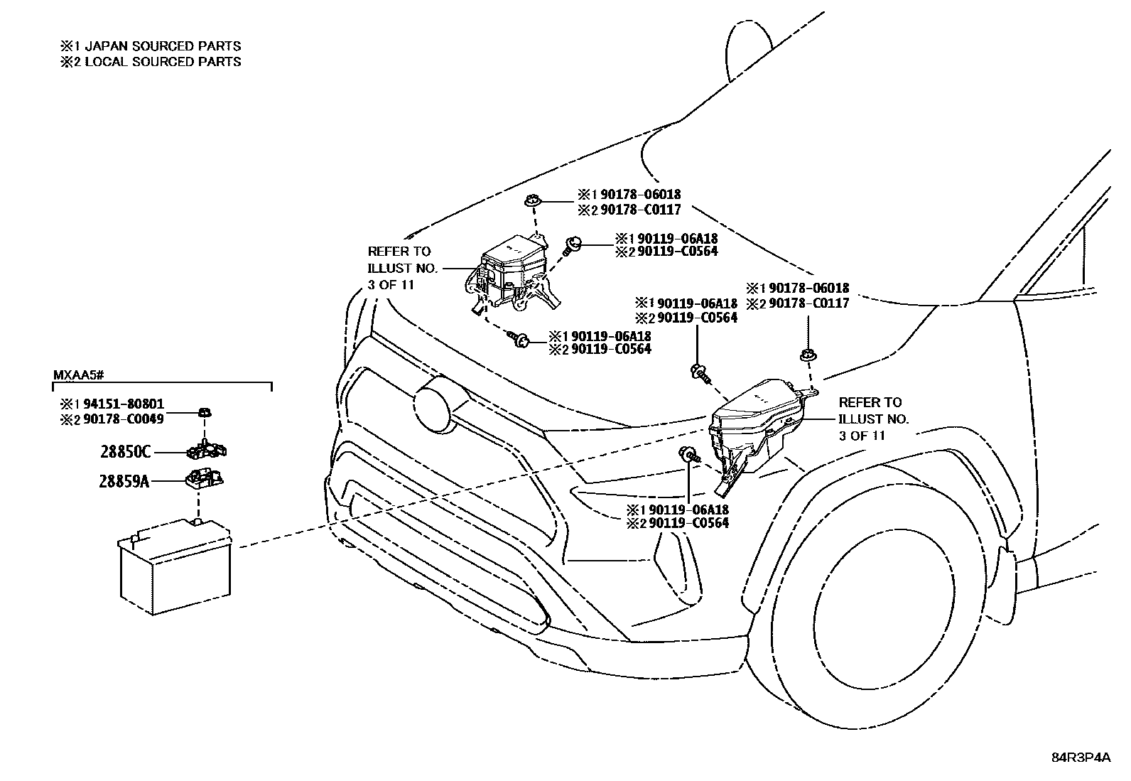 Toyota RAV4-SFTM 2025 — Switch & Relay & Computer