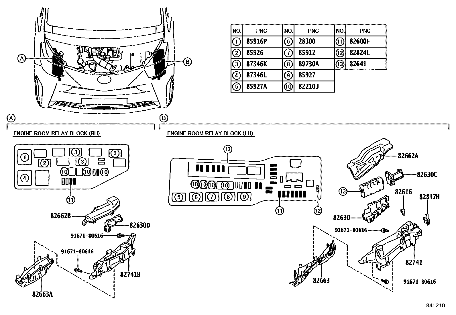 Toyota Iq 2013 — Switch & Relay & Computer