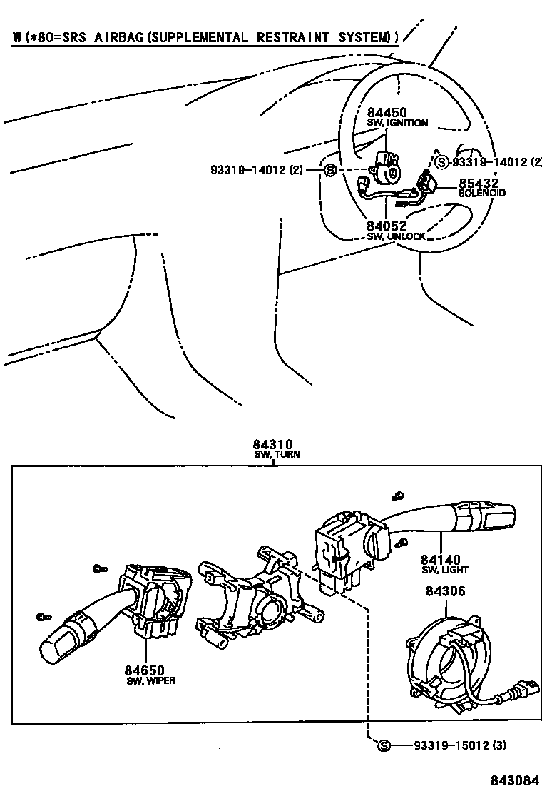 Toyota COROLLA-SED-WG 1998 — Switch & Relay & Computer