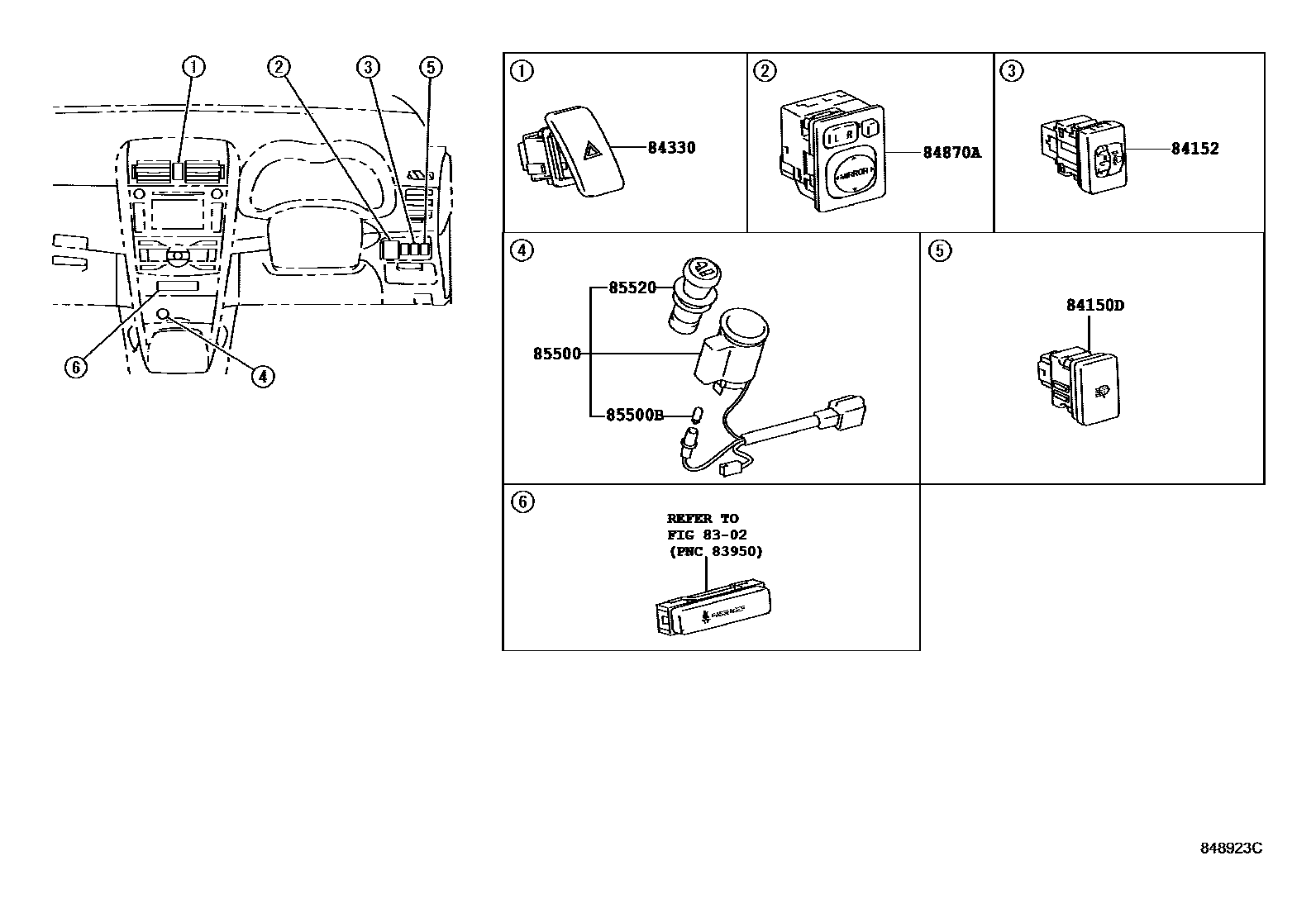 Toyota COROLLA-SED-WG 2007 — Switch & Relay & Computer