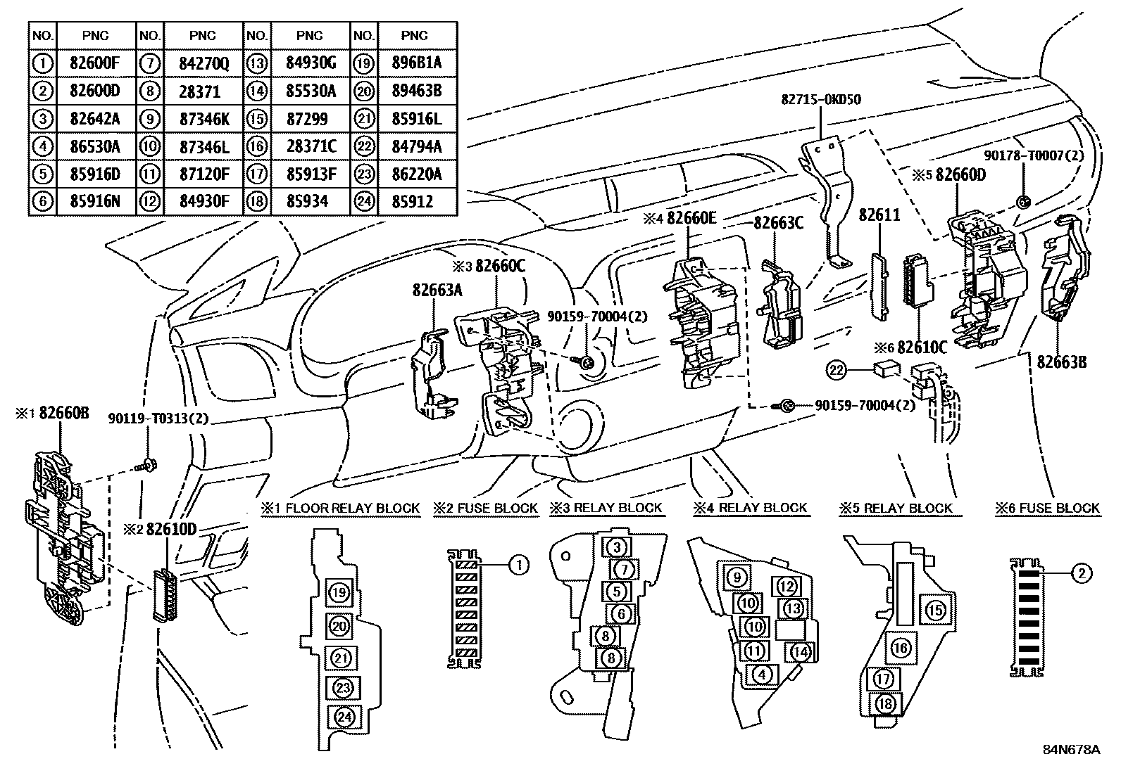 Toyota HILUX-DOUBLE-CAB 2021 — Switch & Relay & Computer