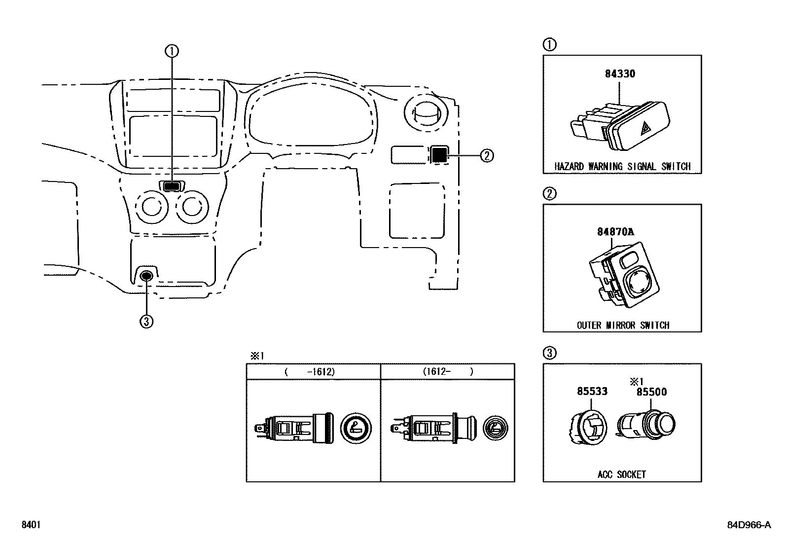 Toyota Agya-Wigo 2014 — Switch & Relay & Computer