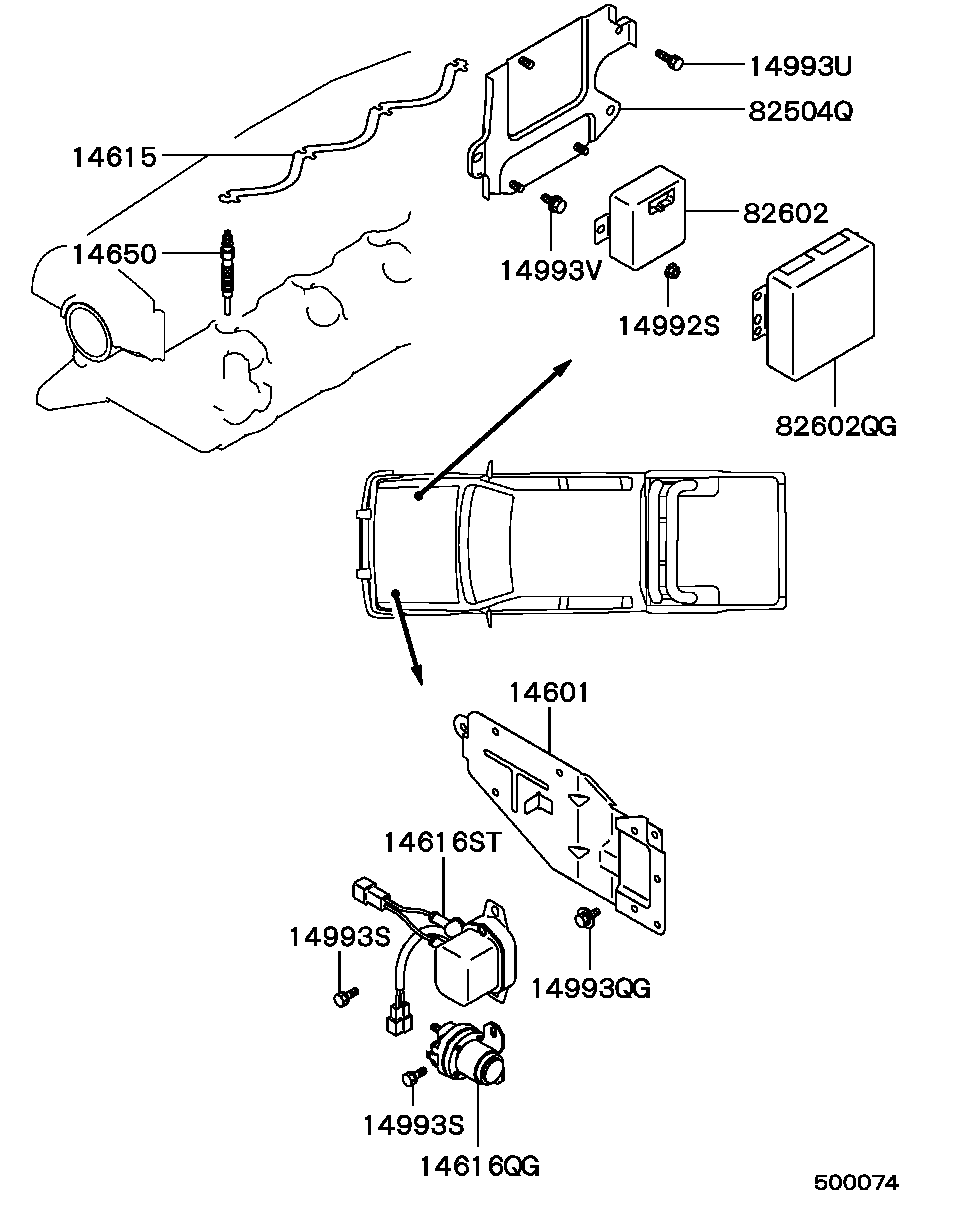 Mitsubishi L200-G-EXP 1998 — Glow Plug & Relay